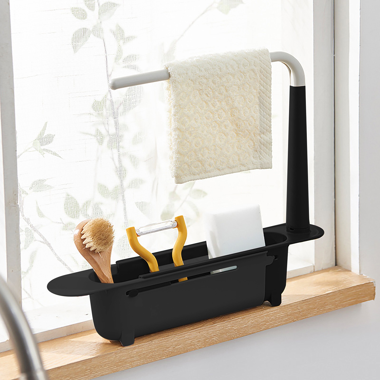 Quirky Kitchen Gadgets - Escopico lavello scaffale scolapiatti organizzatore da