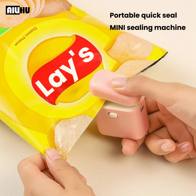 Kitchen Gadgets Built In - Mini Sigillatrice per Sacchetti Ricaricabile, Macchina