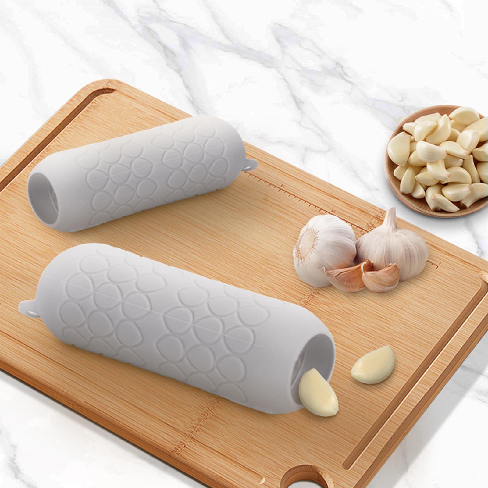 Kitchen Gadgets Youtube - Sbucciatore d'Aglio in Silicone a Tubo,