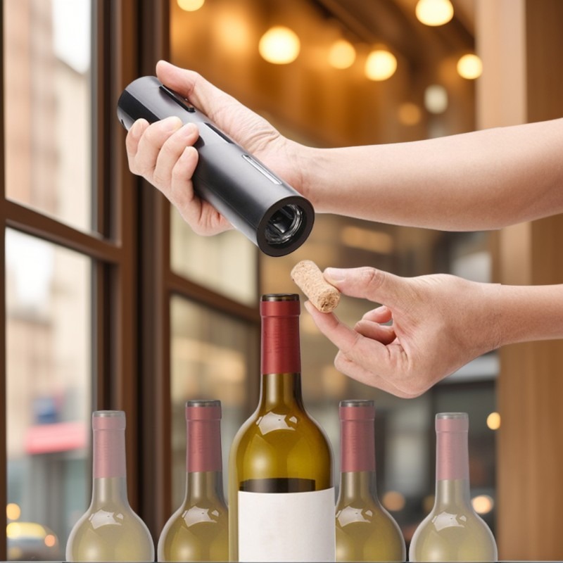 Kitchen Gadgets Electric - Apribottiglie Elettrico per Vino Rosso, Tagliacapsule