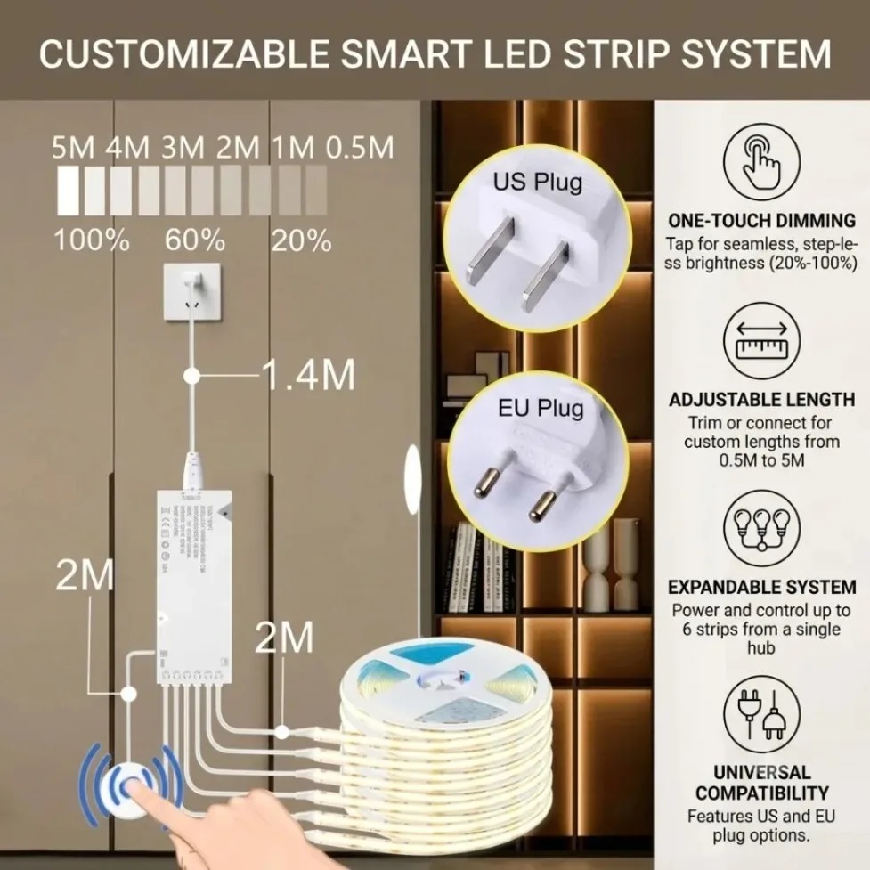 Striscia LED COB con Controllo - Kitchen Gadgets Cabinet recensione e prezzo