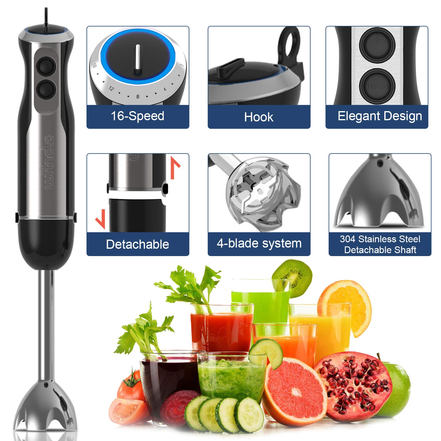 Wancle Frullatore a immersione - Immersion Blender Stick recensione e prezzo